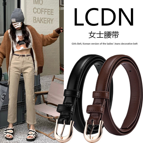 Women's Belt Pin Buckle Belt Fashion Versatile Decoration Women's Belt Simple Denim Suit Skirt Belt Wholesale