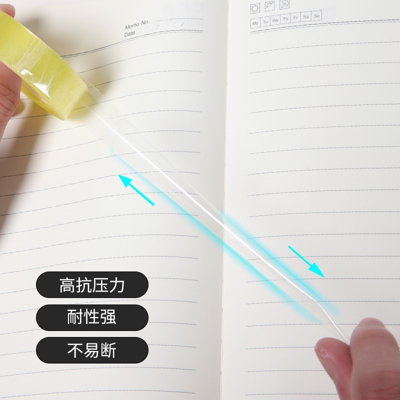 Cinta estrecha 1cm de ancho pegamento de sellado para estudiantes ramo de flores material de embalaje material de bricolaje hecho a mano cinta transparente