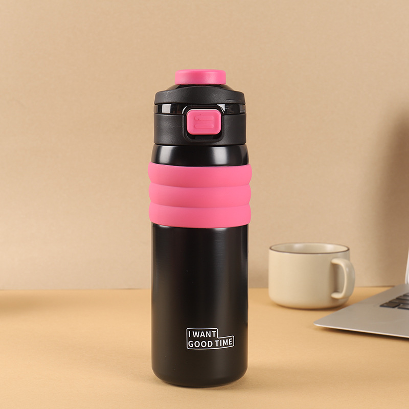 Smart rebote de temperatura doble taza de bebida 316 taza de aislamiento de vacío de acero inoxidable taza de agua deportiva de gran capacidad al aire libre