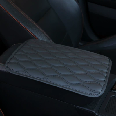 Center console armrest Armrest box pad - black