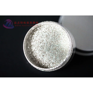 加工定制 纯银色金属颜料 甲油胶魔镜粉玻璃包镜面银美甲饰品颜料