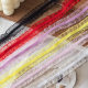 Factory direct 2.0CM two-way fish silk fungus color in stock DIY toy doll women's decoration elastic band