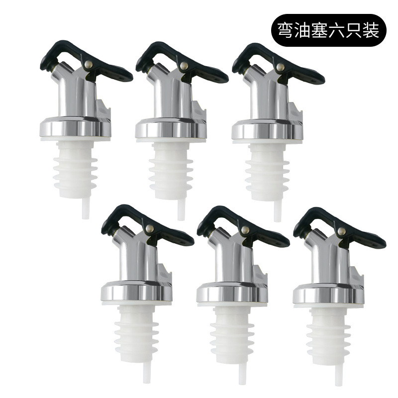 Botella de aceite de grado alimenticio boca de alta calidad tapón de sellado accesorios de tapa de olla de aceite doméstica a prueba de fugas no colgar tapón de botella de vino