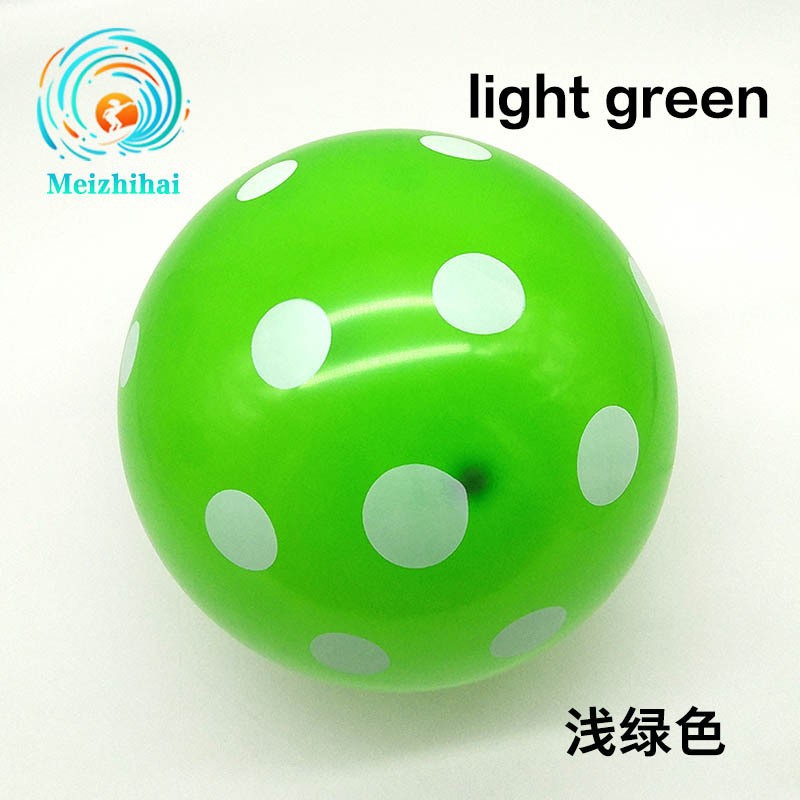 12 pulgadas de espesor ins transparente colorido lunares globo bebé niños fiesta de cumpleaños decoración globo de látex