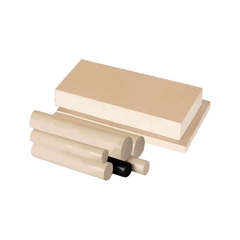 Доска из полипропиленового полисульфидного волокна натурального цвета, износостойкая и устойчивая к высоким температурам, черный модифицированный огнестойкий и антистатический материал с добавлением волокна полифениленсульфидного, обработка с ЧПУ