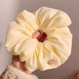绵绵泡芙~超大号米白色云朵大肠发圈女高级感百搭头饰扎头绳发绳