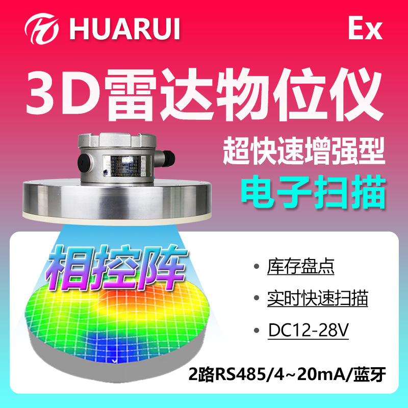 PA60P超快速增强料位计I类防爆实时成像相控阵3D雷达物位仪