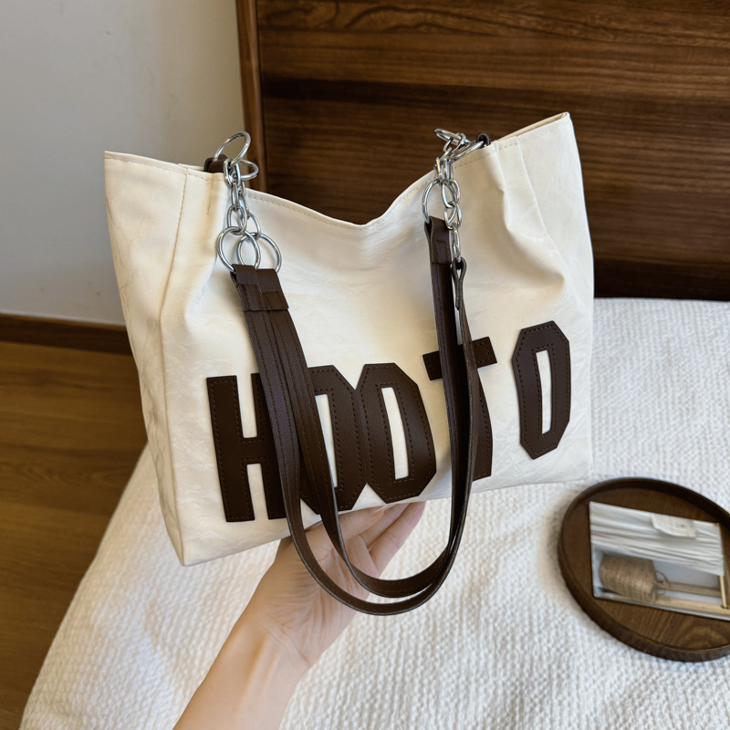 Bolsa de hombro de gran capacidad para mujeres 2024 nueva moda estudiantes clase de viaje bolsa de mano mano mano