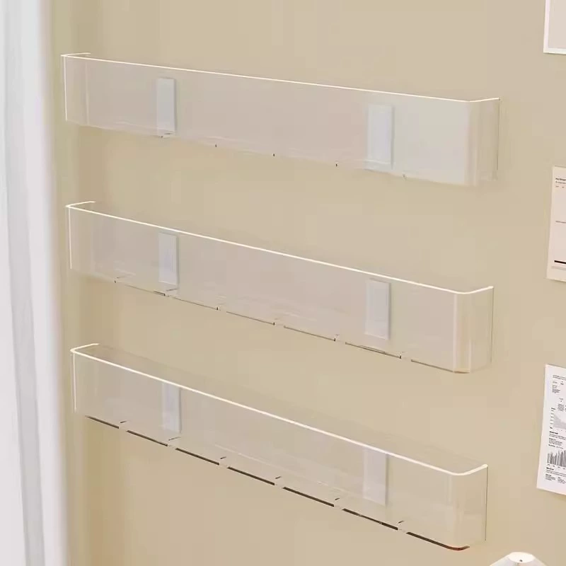 Прозрачные акриловые книжные полки, газеты, журналы, висящие на стене, декоративные настенные детские книжные полки с картинками