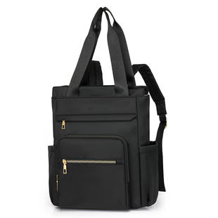 Cross-Border Backpack Women's New Business Computer Bag Large Capacity Oxford Cloth Travel Bag Portable Shoulder Dual-Use Women's Bag