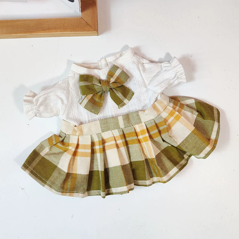 Кукла, платье, юбка, 30 см, с маленькими мишками, детская одежда