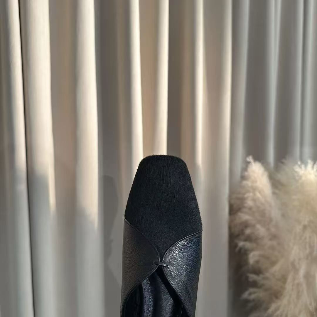 Zapatos de cuero de estilo británico para mujeres 2026 verano nuevo retro zapatos cuadrados zapatos de cabeza simple cómodos y poco profundos zapatos versátiles
