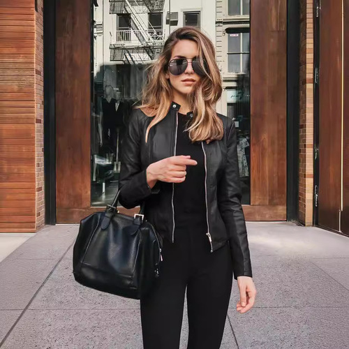 New products sell for women's fashionable leather PU suit jacket 8031#