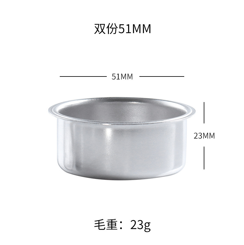 Filtro de café manual de acero inoxidable 304, compatible con 51/54/58 mm