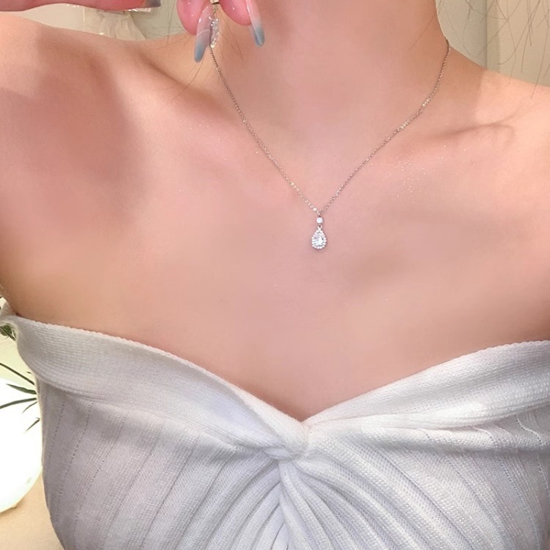 人鱼之泪轻奢水滴项链女2025新款ins小众设计感网红同款气质颈链|undefined
