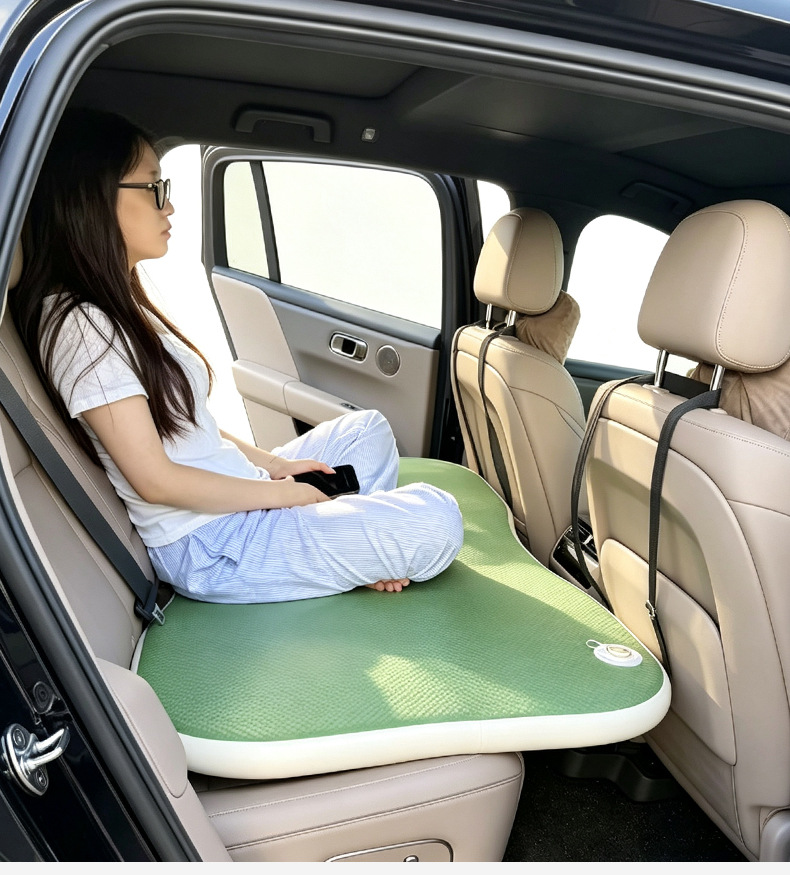 Car rear seat air mattress, universal rear seat sleeping pad for sedans and SUVs, inflatable mattress for outdoor travel