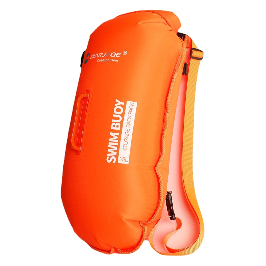 ダブルエアバッグスイミングフロート、防水バックパック、アウトドア収納可能スイミングバッグ、マイジア千人乗りポータブル