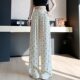 Korean-style Butterfly Ice Silk Wide-leg Pants Yamamoto Pants Women's Summer Thin Lazy Style High Waist Draped Casual Straight Pants