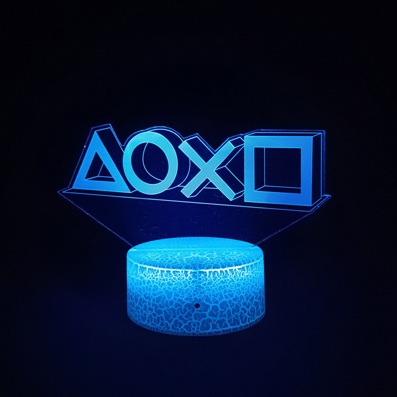 Creativo e-sports atmósfera luz juego manejar 3D luz de la noche XBOX luz decorativa LED7 color contaminación lumínica fábrica de ventas directas