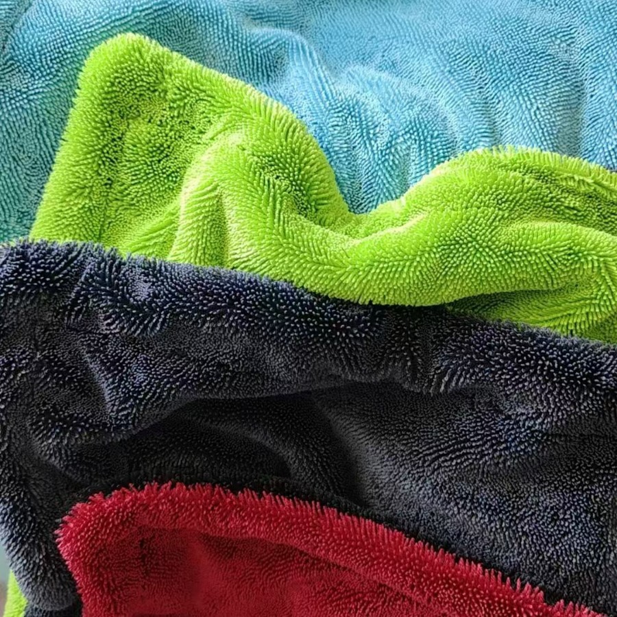 ✅ Toallas de absorción de agua trenzadas transfronterizas, toallas de limpieza de automóviles torcidas, toallas de limpieza de automóviles de doble capa, toallas de limpieza de automóviles de doble capa, absorción de agua en ambos lados y sin pelo. image 5
