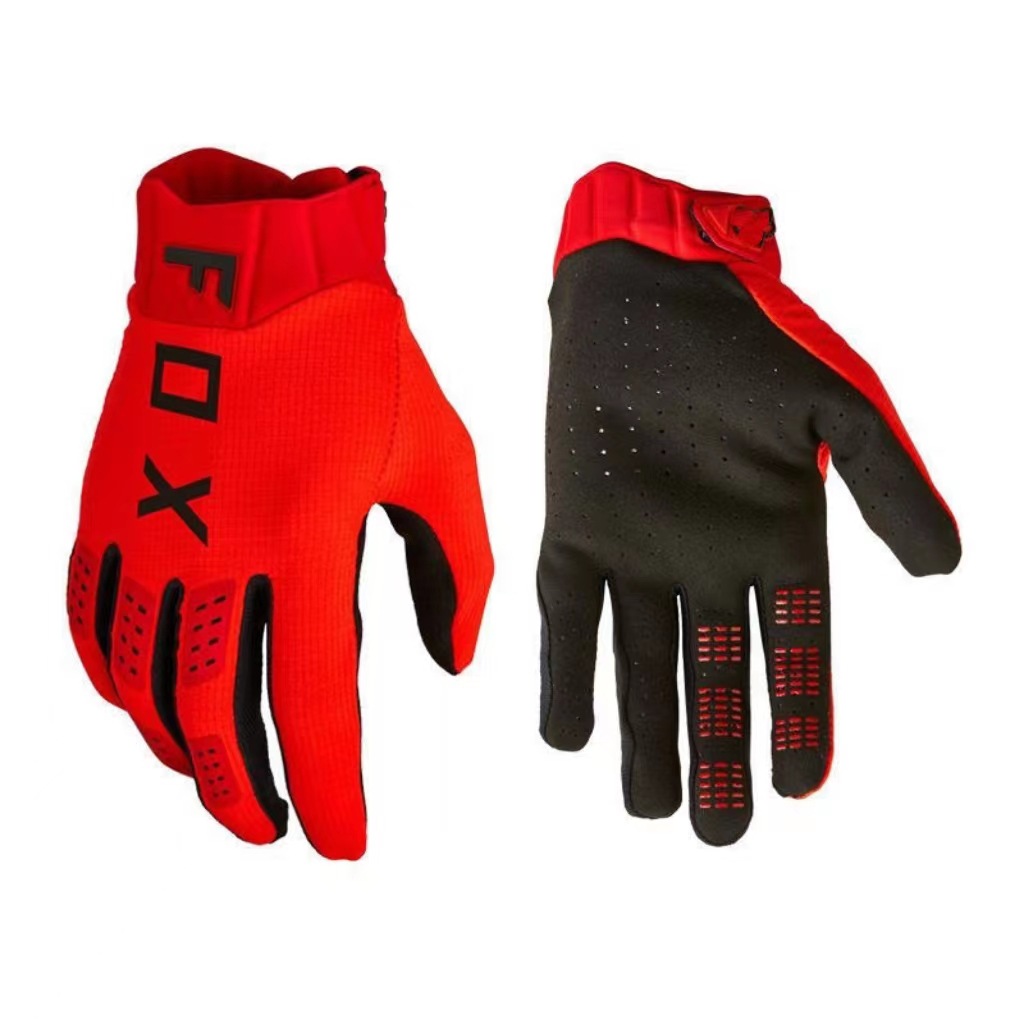22 guantes coloridos para bicicleta de montaña, compatibles con pantallas táctiles, resistentes al desgaste, para montar en motocicletas todoterreno.