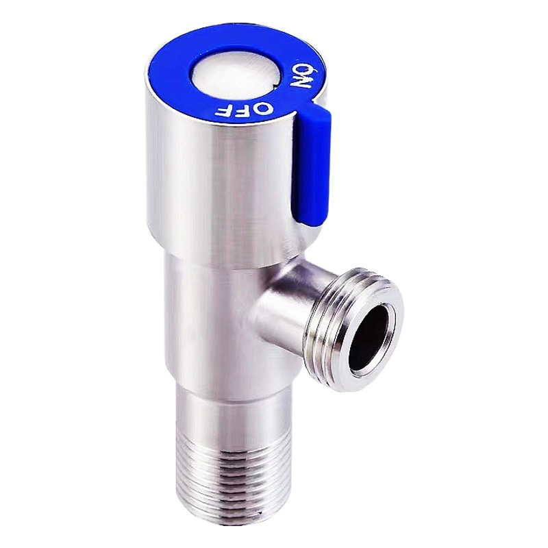 Треугольный клапан 304 нержавеющая сталь полностью медный выключатель горячей и холодной воды бытовой один-в-два-из Трехходовой 4-точечный Клапан запорный водяной клапан