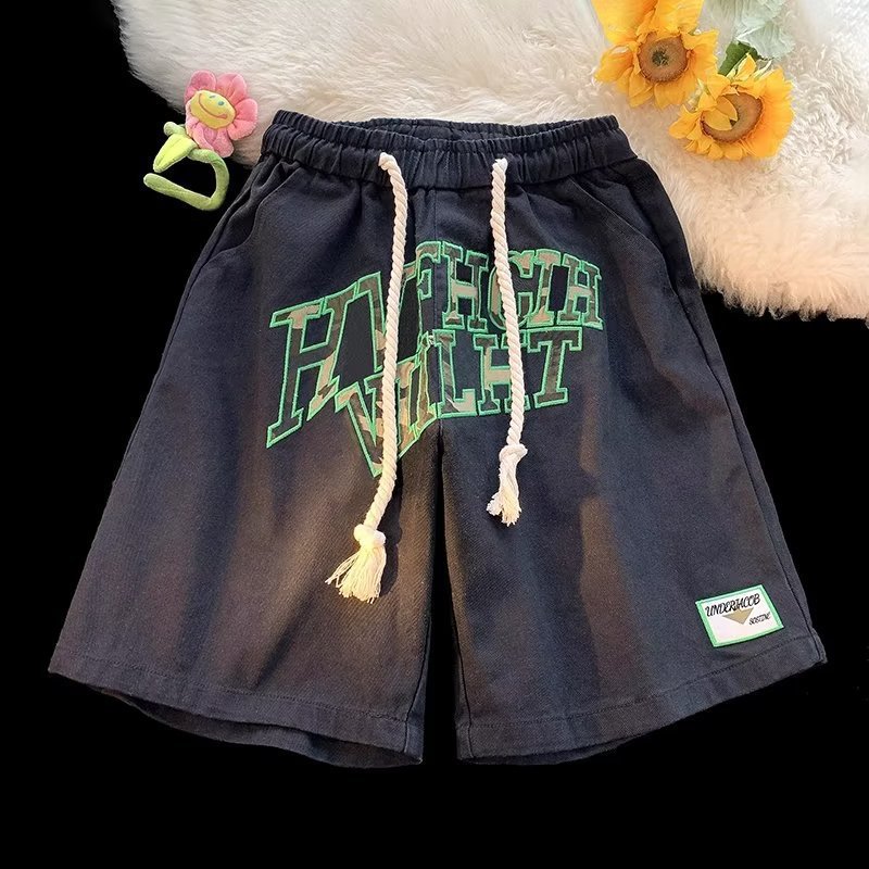 Neue lässige Sommershorts für Herren, neue amerikanische Fünfviertelhosen, lockere Sport-Strandhosen der High Street Trendy Brand_voghion.com