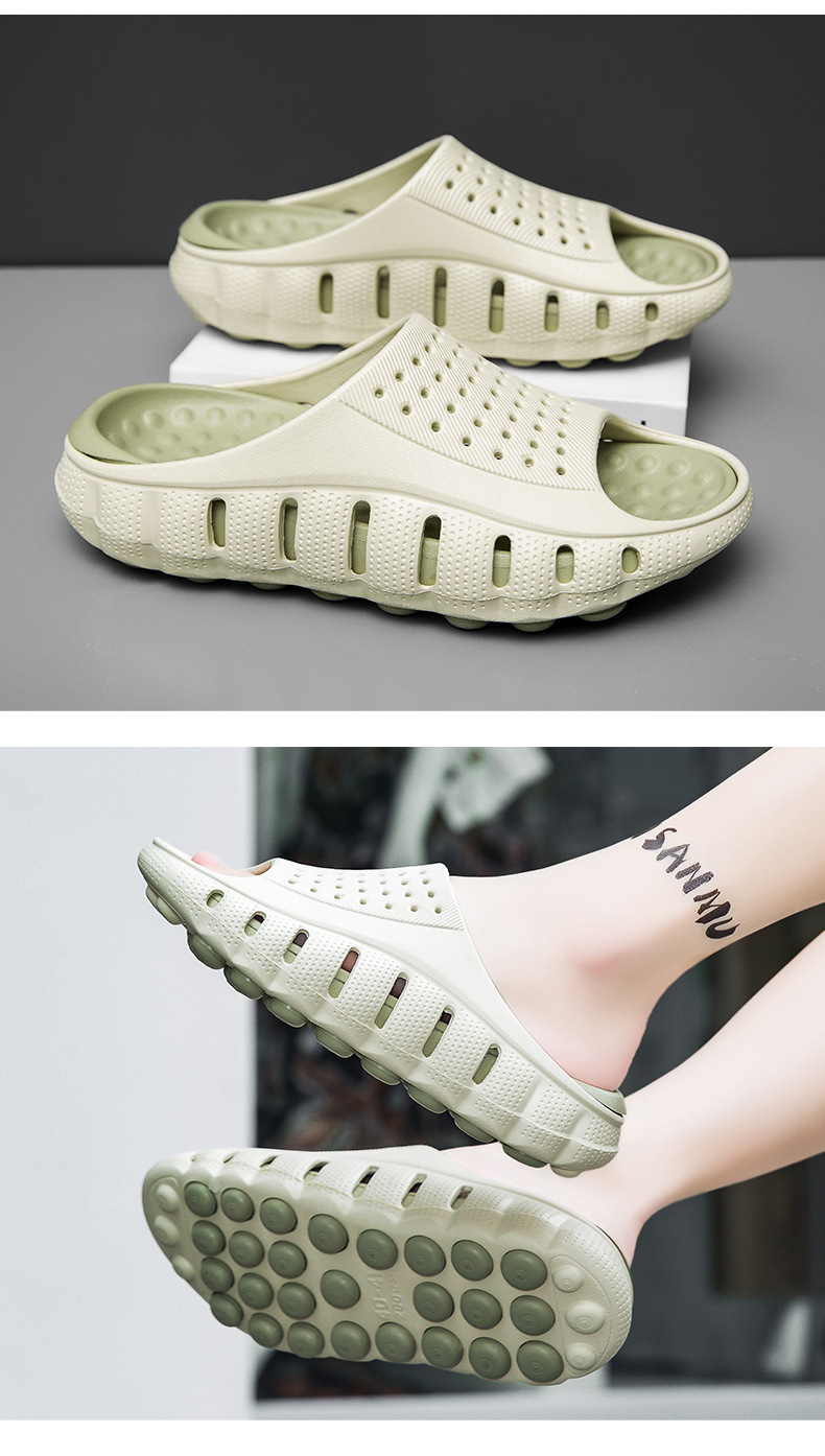 Stylish Thick-soled Massage Sandals For Men Outdoor Leisure_voghion.com