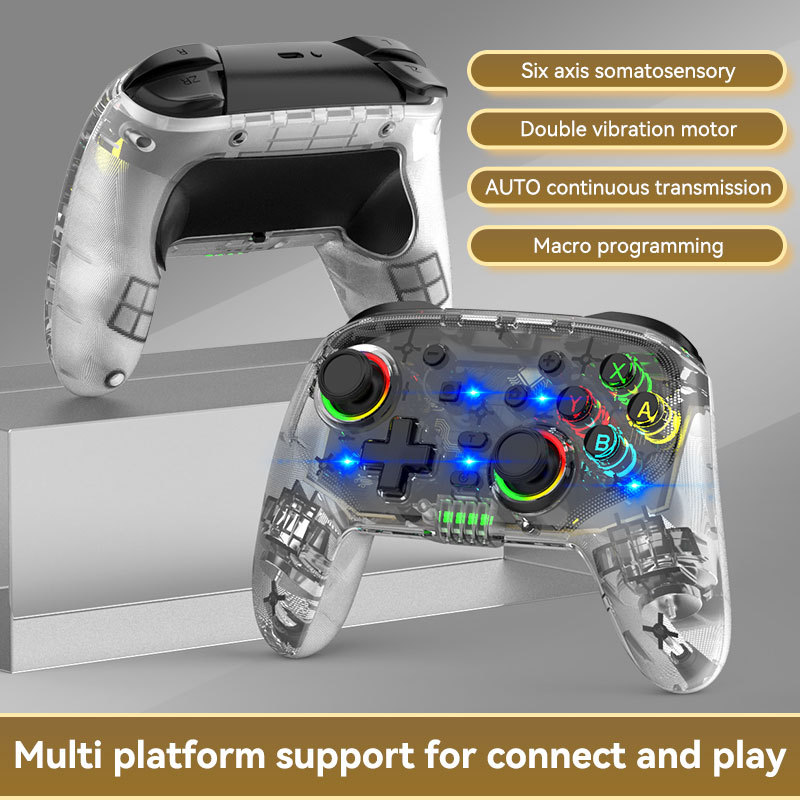 Interruptor Bluetooth GamePad interruptor Pro de seis ejes de vibración inalámbrica grieta manejar teléfono móvil Android conexión directa