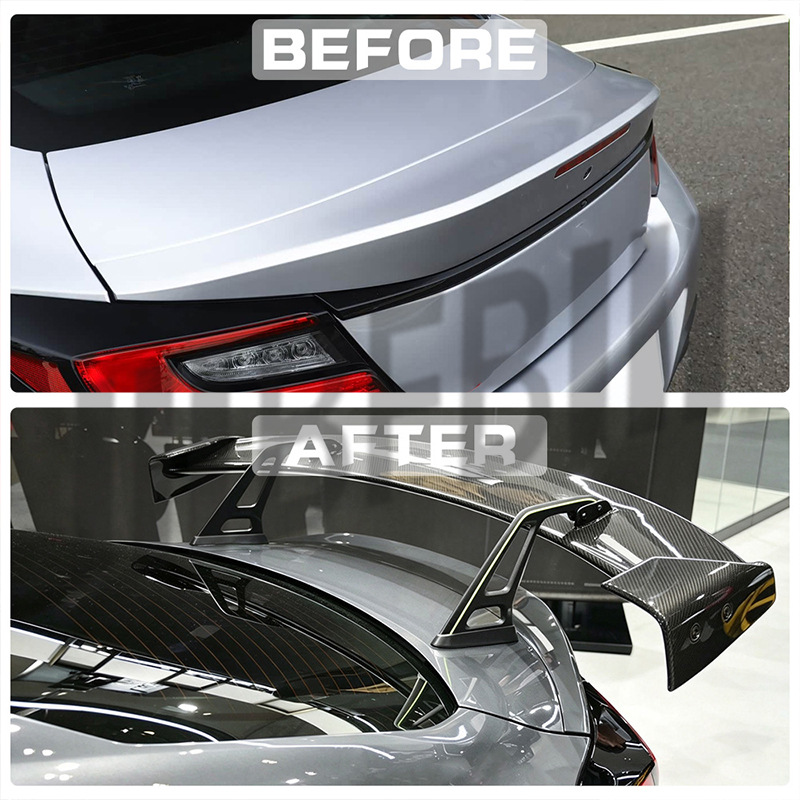 Suitable for the new Subaru BRZ and Toyota GR86, carbon fiber rear spoiler, Type-R style fixed wing rear diffuser