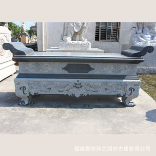 Stone Carvings in the Buddhist Ancestral Hall, Ingot Tables, Bluestone Carvings for Table Carvings, the Length of the Offering Table Can Be Customized, and Stone Carvings