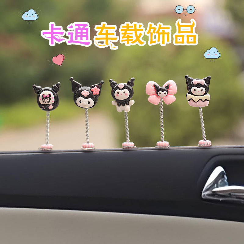 Nueva decoración de coche de resina brillante de dibujos animados coche consola central decoración de la pantalla de navegación decoración de la cabeza Oriente Medio