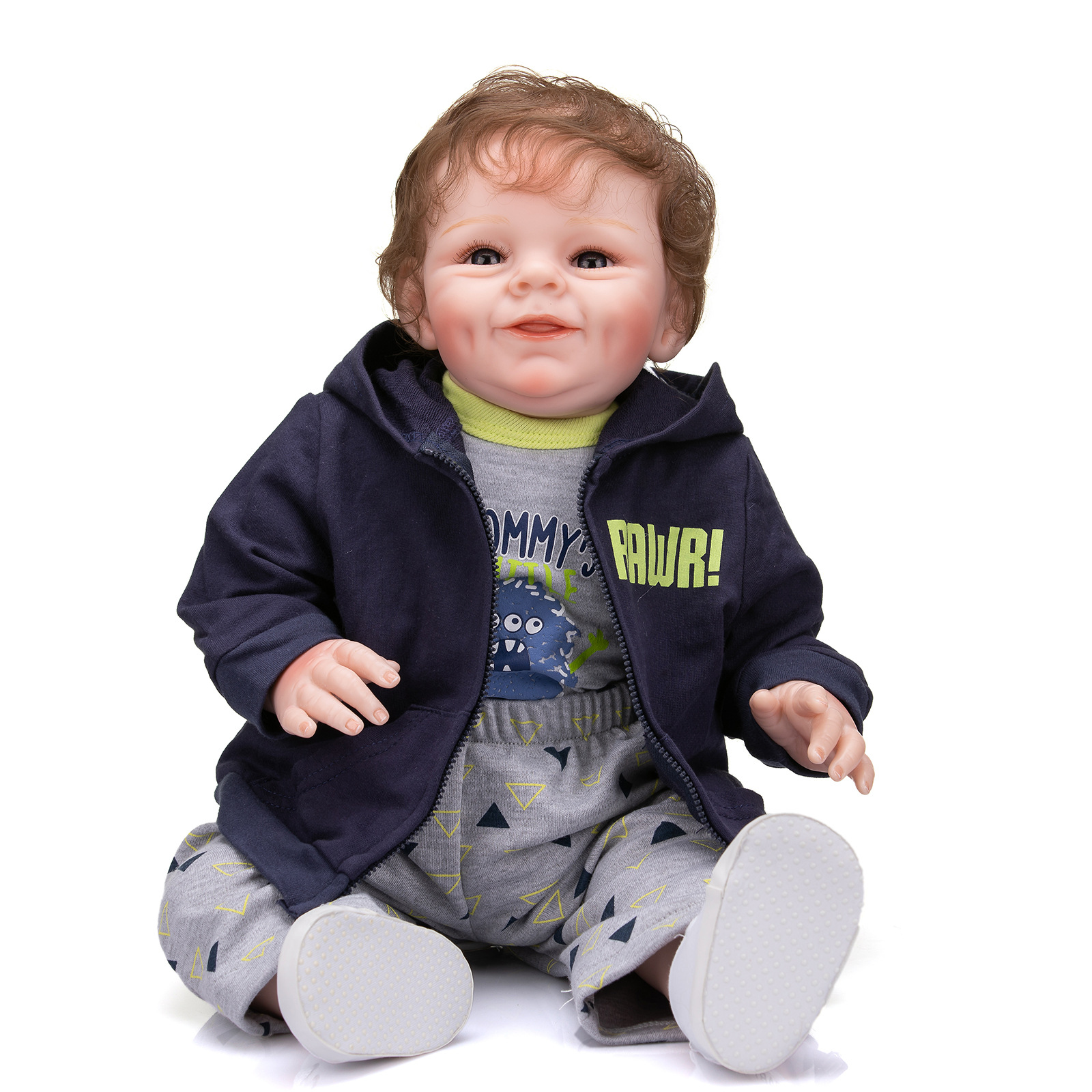 55CM Reborn Baby Shaya Boy simulación Baby Reborn Doll suministro de comercio electrónico transfronterizo nuevo