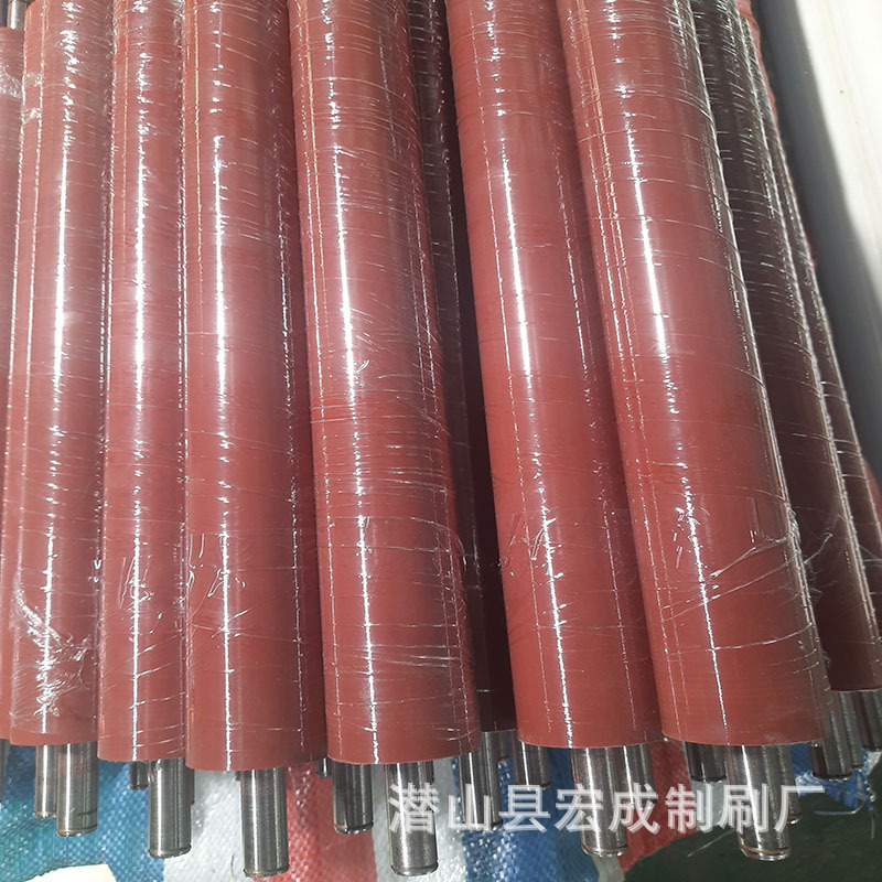 输送带托辊橡胶辊聚氨酯滚筒印刷辊PU辊翻新包胶硅胶辊铁芯滚筒
