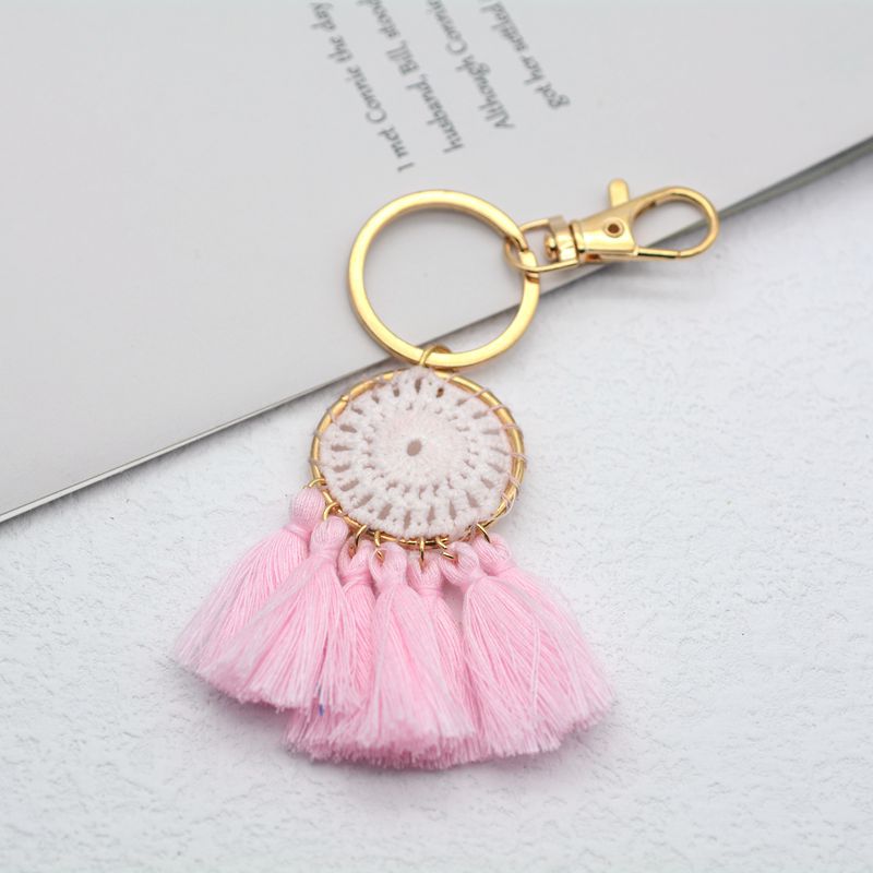 Bohemian Tassel Alloy Women's Bag Pendant Keychain display picture 2