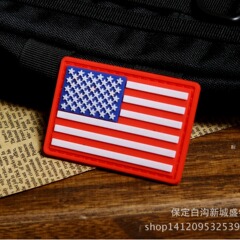 Bulk Flag Pin, American Flag PVC 3D Outdoor Military Enthusiast Velcro Pin, Magic Arm Pin, Backpack Pin