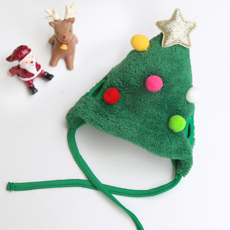 Cartoon Style Polyester Christmas Christmas Tree Santa Claus Elk Pet Saliva Towel Pet Tire display picture 4