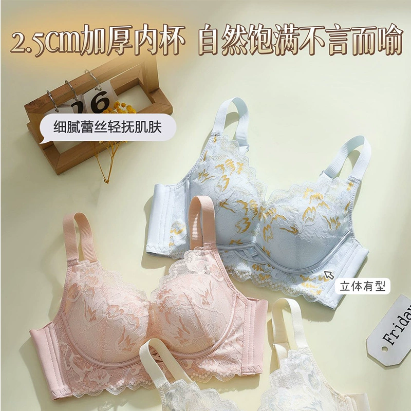 Lace underwear, push up bra, sexy wireless bra, bra top