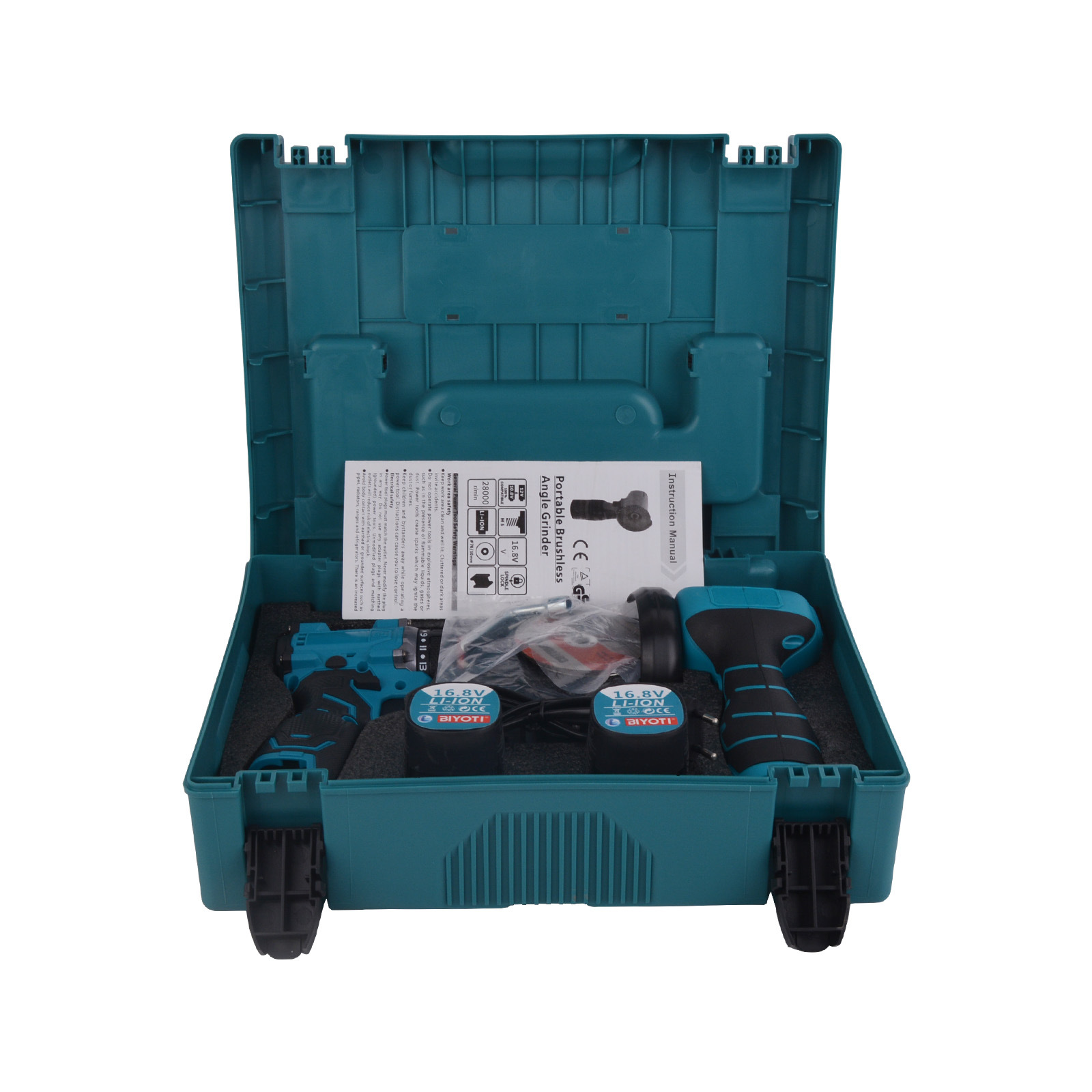 BIYOTI小型便携式角磨机手电钻木工组合套装