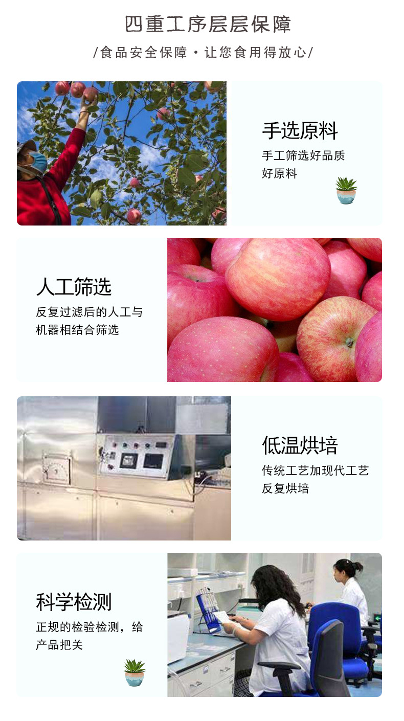 Dried Apple Slices Ping Guo Gan 500g Sugar Free Dehydrated Fruit for Herbal Tea and Infusions quality and texture