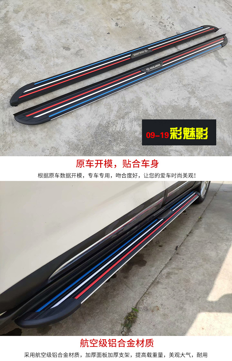 Suitable for 2009-2019 Highlander footrest welcome modification