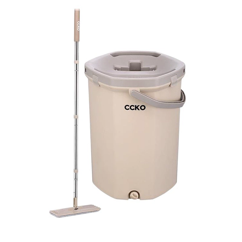 Cccko Ручная стирка Роторная Швабра Бытовая ленивая Швабра Артефакт Автоматический Метатель ведер Швабра Сухое и влажное двойное использование