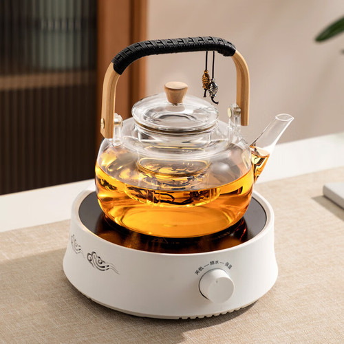 Manufacturer wholesale tiered teapot glass teapot tea brewing teapot heat-resistant water boiler tea brewing pot Pu-erh white tea tea brewer