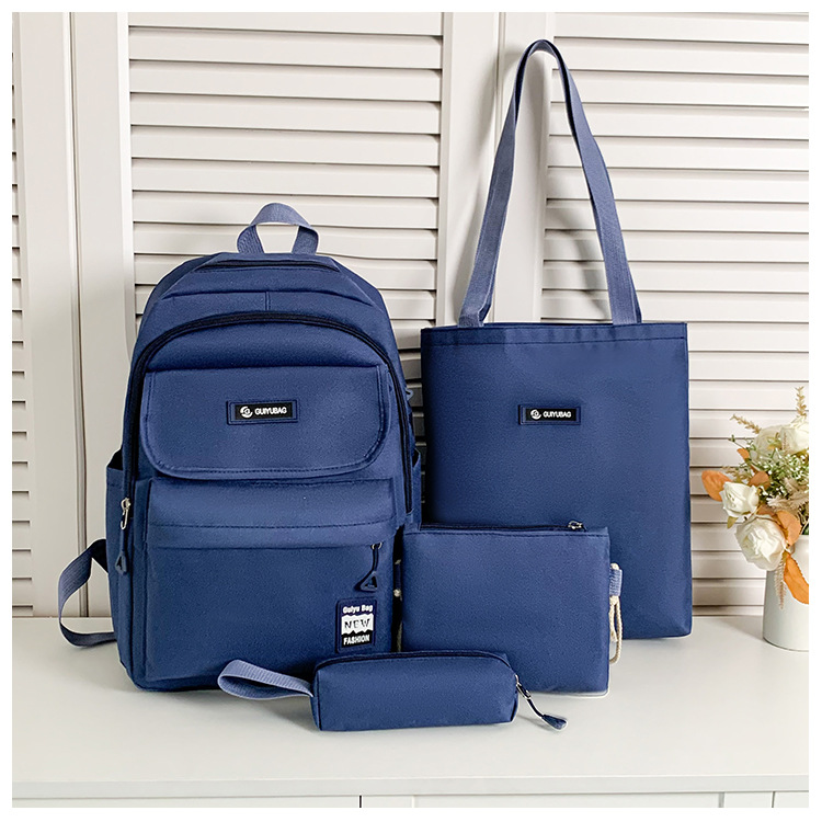 Zaini per bambini Zaino a quattro pezzi Zaino Harajuku Zaino in nylon alla moda antispruzzo di grande capacità Zaino casual per studenti_voghion.com