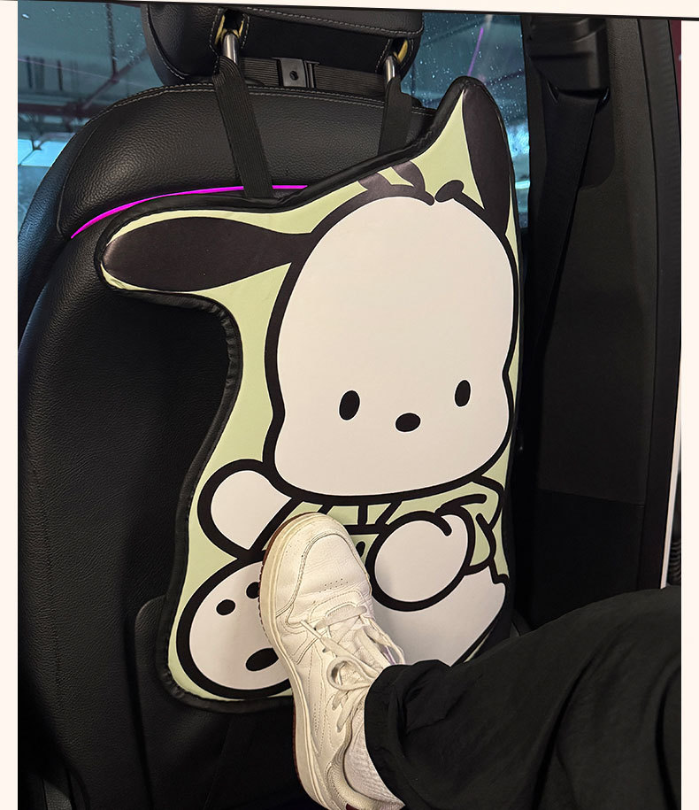 Long Pacha Dog Car Anti-Kick Pad Universal Rear Seat Back Anti-Dirty Protective Pad Car Rear Protective Pad