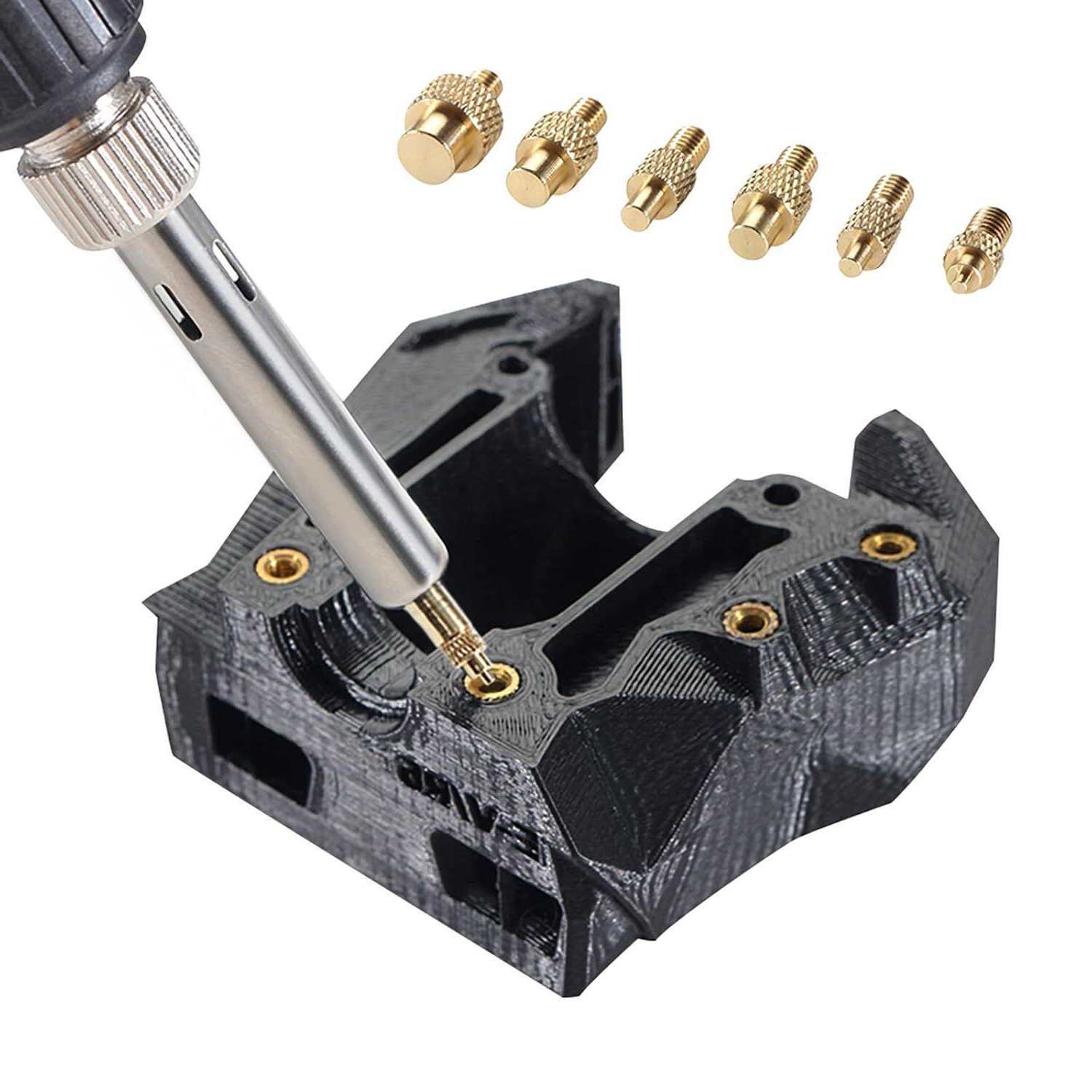 M2-M8电烙铁嵌入工具烙铁咀铜头936M2-M8热熔螺母压头螺母植入机