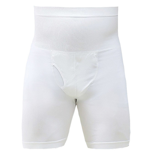 Men's Shaping Five-Fold High-Waist Abdominal Toning Hip Lifting Leg Slimming Sports Body Shaping Tight Waist Breathable Thin Model