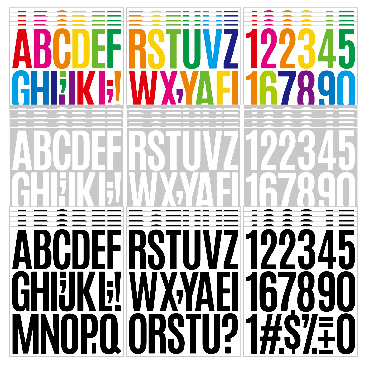 Трансграничные 3-дюймовые наклейки с буквами DIY Английский декоративный почтовый ящик Автомобильный флаг водонепроницаемые креативные цифровые наклейки с буквами