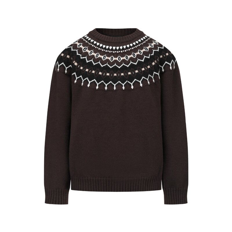 American Fair Isle Knitwear Men's Autum Retro High-End Round Neck Knitwear Niche Design Bottoming Knitwear American Fair Isle Knitwear Men's Autum Retro High-End Round Neck Knitwear Niche Design Bottoming Knitwear