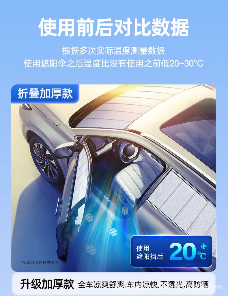 Folding Sun Protection and Heat Insulation Roman Curtain for Car Front Windshield, Sunshade Curtain for Car Use, Sun Protection, Heat Insulation, Anti-Peeping